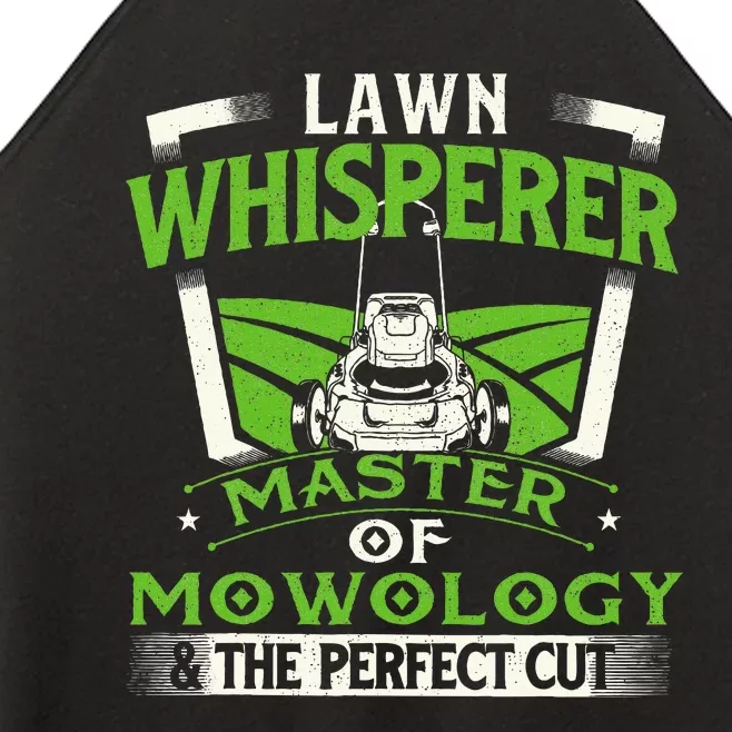 Lawn Whisperer Landscaper Landscaping Gardening Lawnmower Women’s Perfect Tri Rocker Tank