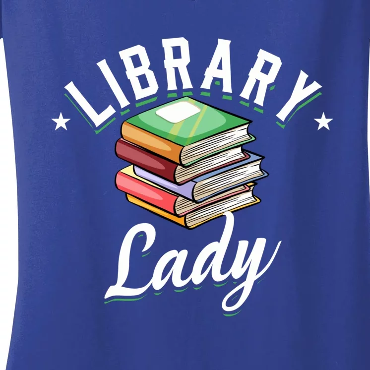 Library Workers Library Lady Librarians School Librarians Gift Women's V-Neck T-Shirt