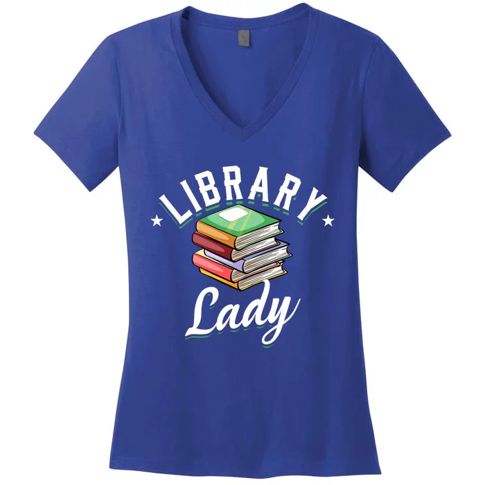 Library Workers Library Lady Librarians School Librarians Gift Women's V-Neck T-Shirt