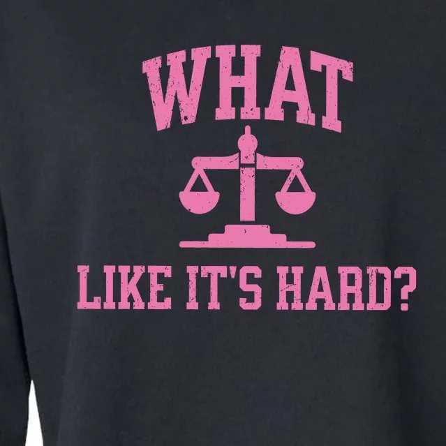 Lawyer What Like ItS Hard Cropped Pullover Crew