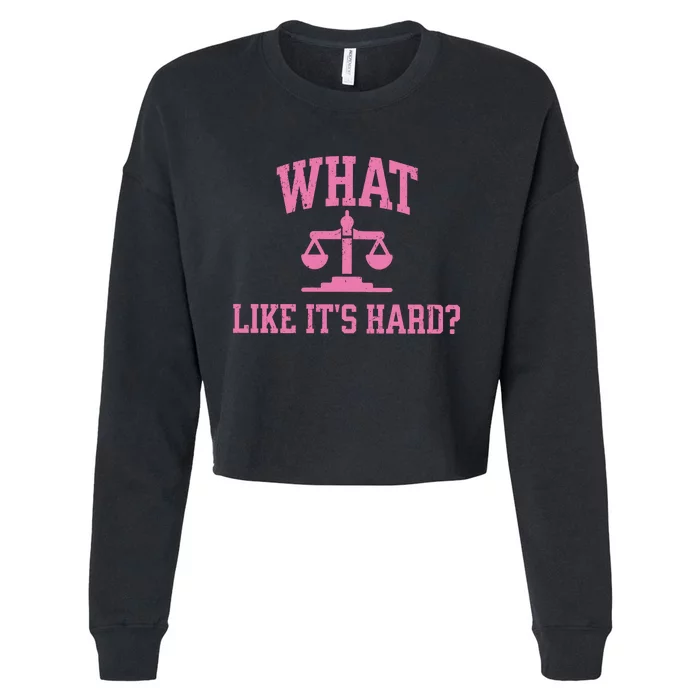 Lawyer What Like ItS Hard Cropped Pullover Crew