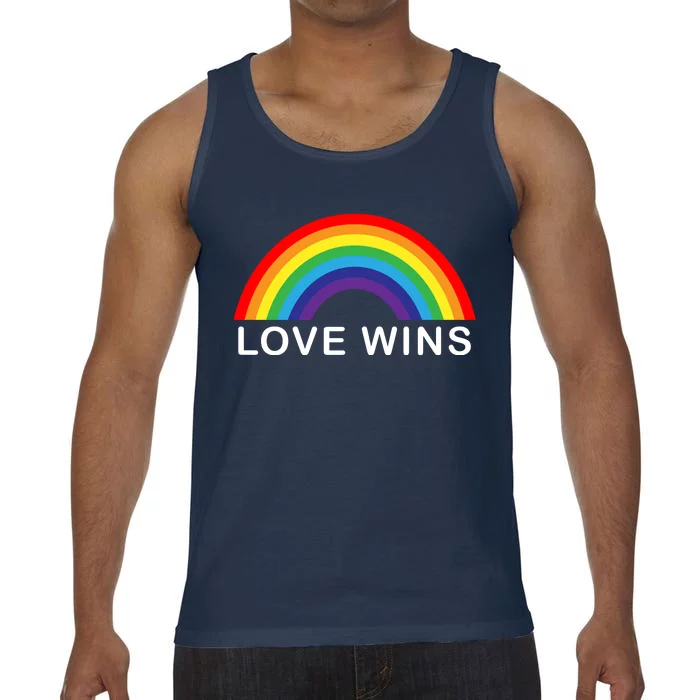 Love Wins Lgbtq Pride Month Rainbow Comfort Colors® Tank Top