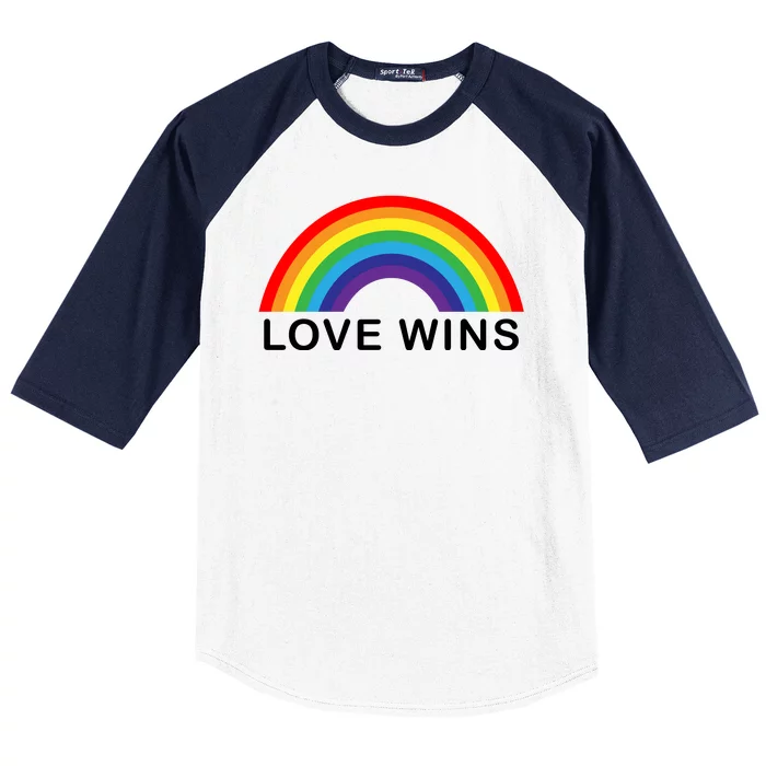 Love Wins Lgbtq Pride Month Rainbow Baseball Sleeve Shirt