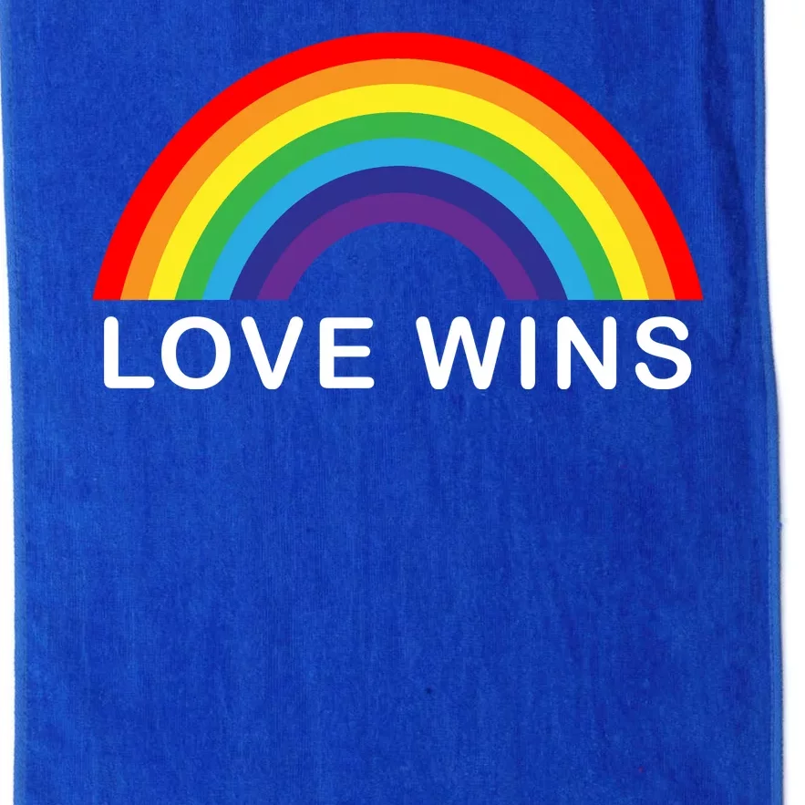 Love Wins Lgbtq Pride Month Rainbow Platinum Collection Golf Towel