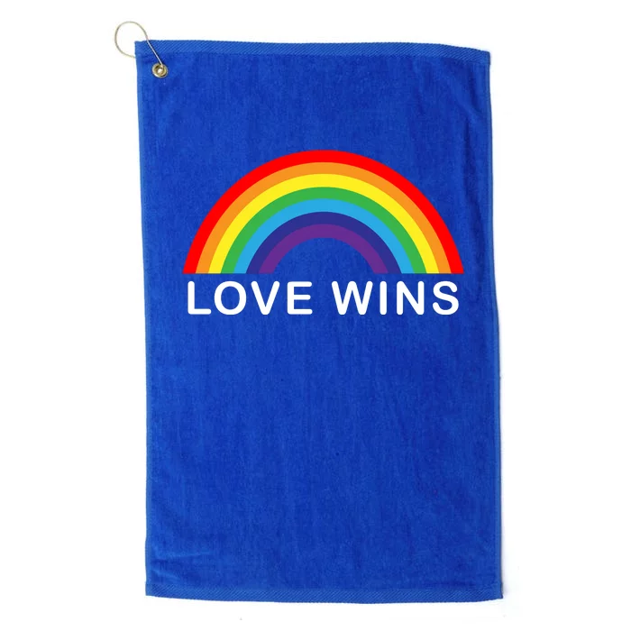 Love Wins Lgbtq Pride Month Rainbow Platinum Collection Golf Towel