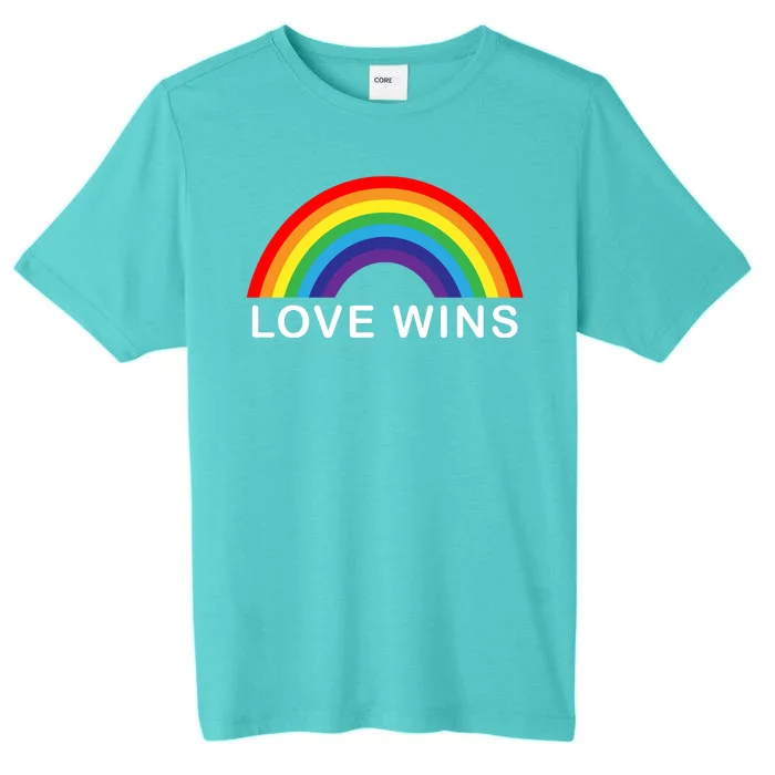 Love Wins Lgbtq Pride Month Rainbow ChromaSoft Performance T-Shirt