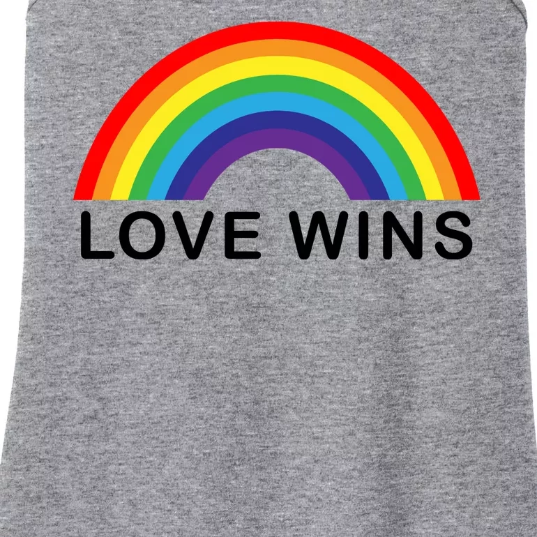 Love Wins Lgbtq Pride Month Rainbow Ladies Essential Tank