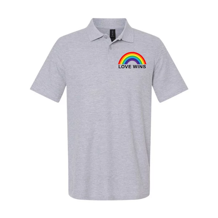 Love Wins Lgbtq Pride Month Rainbow Softstyle Adult Sport Polo