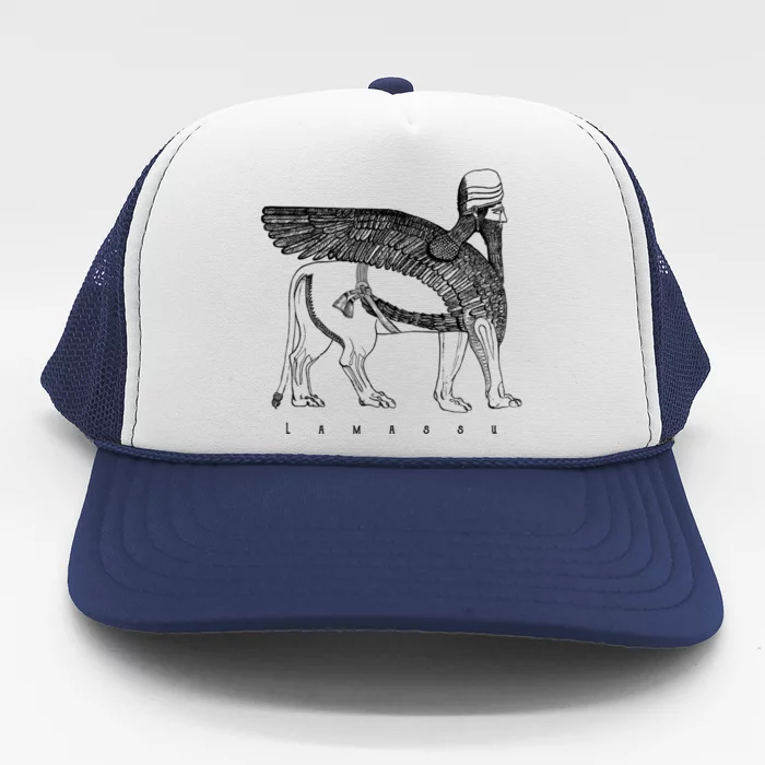 Lamassu Winged Lion Assyrian Sumerian Mesopotamia Gift Trucker Hat