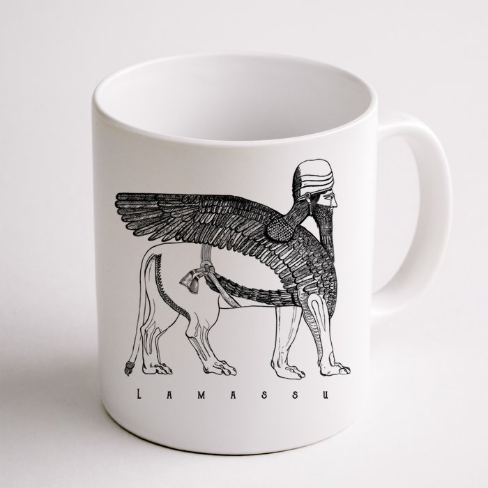 Lamassu Winged Lion Assyrian Sumerian Mesopotamia Gift Front & Back Coffee Mug