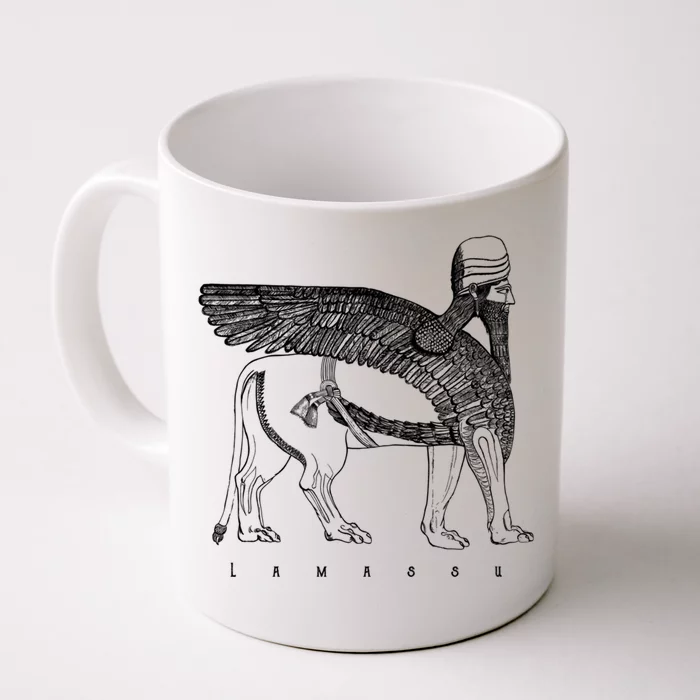 Lamassu Winged Lion Assyrian Sumerian Mesopotamia Gift Front & Back Coffee Mug