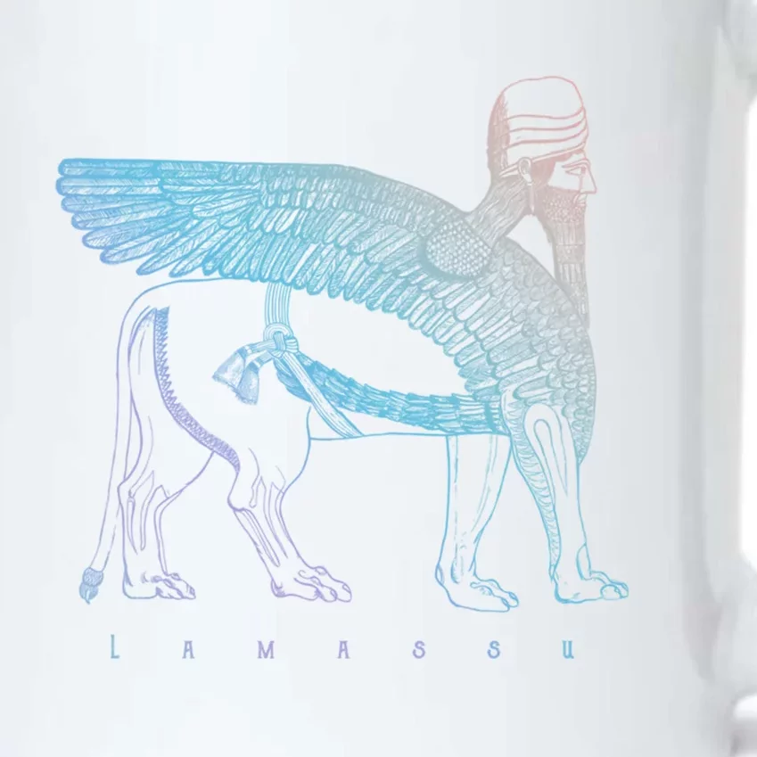 Lamassu Winged Lion Assyrian Sumerian Mesopotamia Funny Gift Black Color Changing Mug