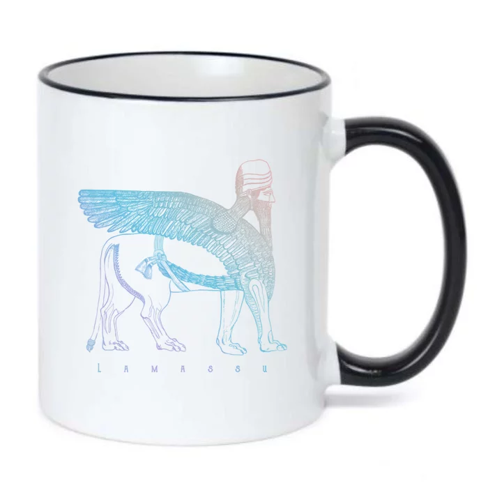 Lamassu Winged Lion Assyrian Sumerian Mesopotamia Funny Gift Black Color Changing Mug