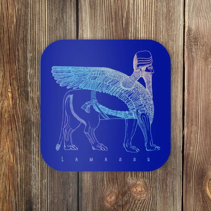 Lamassu Winged Lion Assyrian Sumerian Mesopotamia Funny Gift Coaster