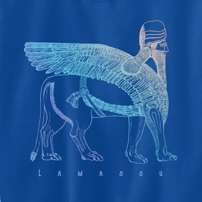 Lamassu Winged Lion Assyrian Sumerian Mesopotamia Funny Gift Kids Sweatshirt