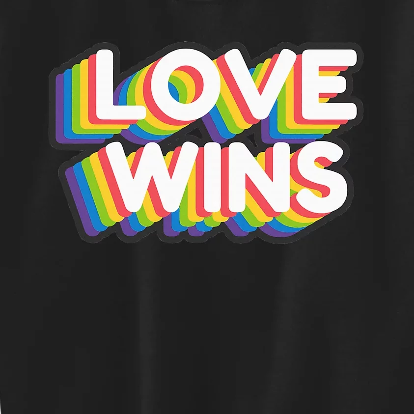 Love Wins Kids Sweatshirt