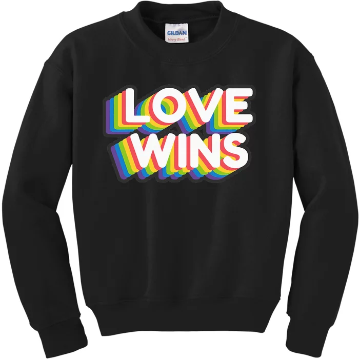 Love Wins Kids Sweatshirt