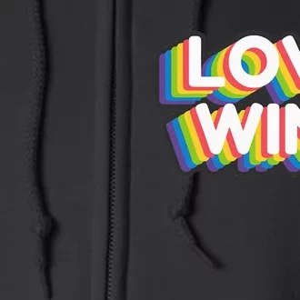 Love Wins Full Zip Hoodie