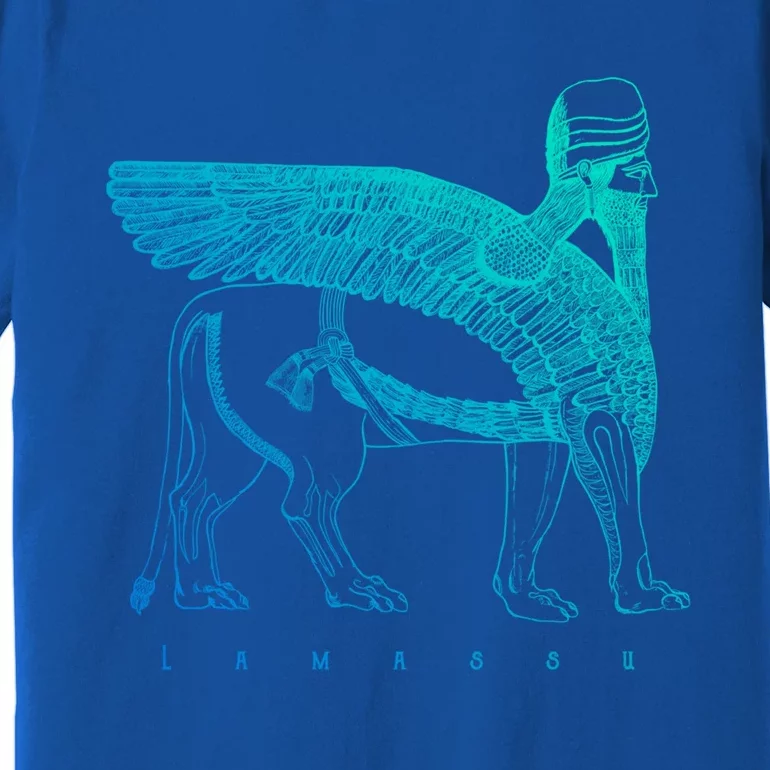 Lamassu Winged Lion Assyrian Sumerian Mesopotamia Gift Premium T-Shirt