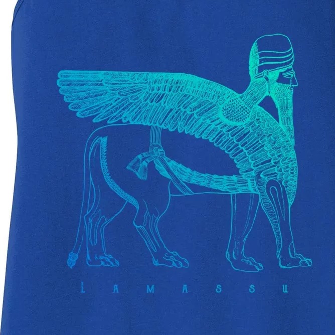 Lamassu Winged Lion Assyrian Sumerian Mesopotamia Gift Women's Racerback Tank