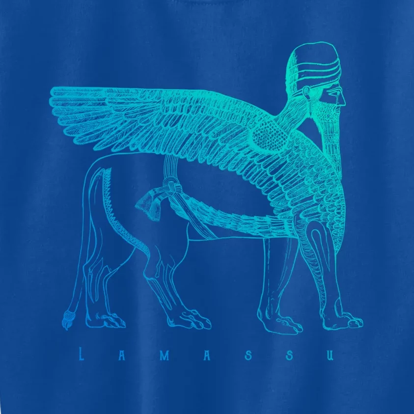 Lamassu Winged Lion Assyrian Sumerian Mesopotamia Gift Kids Sweatshirt