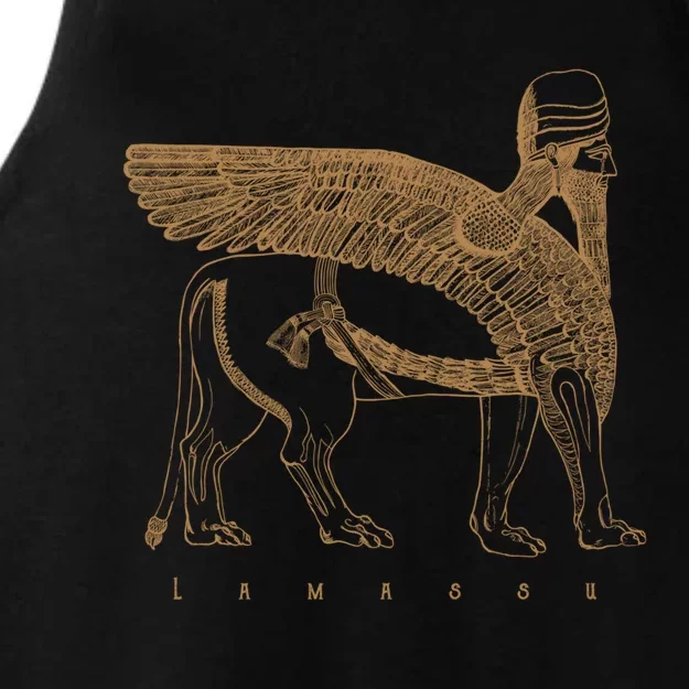 Lamassu Winged Lion Assyrian Sumerian Mesopotamia Gift Ladies Tri-Blend Wicking Tank