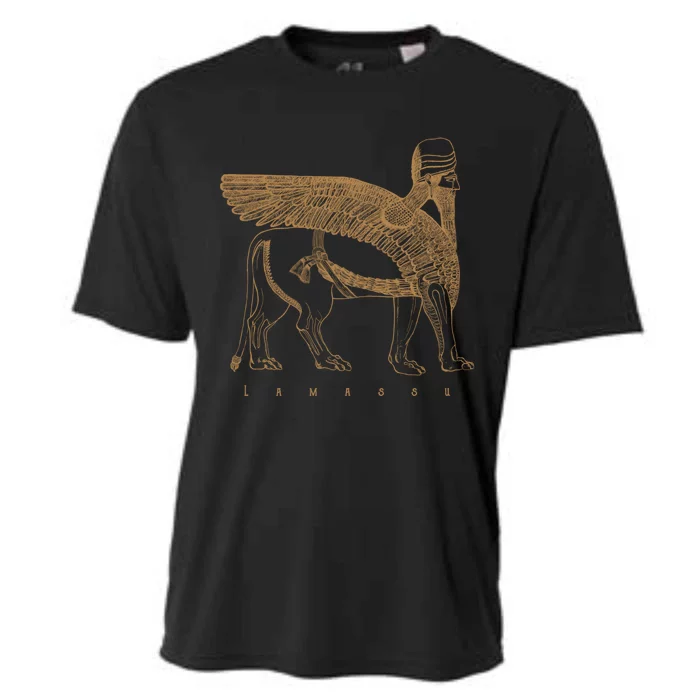 Lamassu Winged Lion Assyrian Sumerian Mesopotamia Gift Cooling Performance Crew T-Shirt