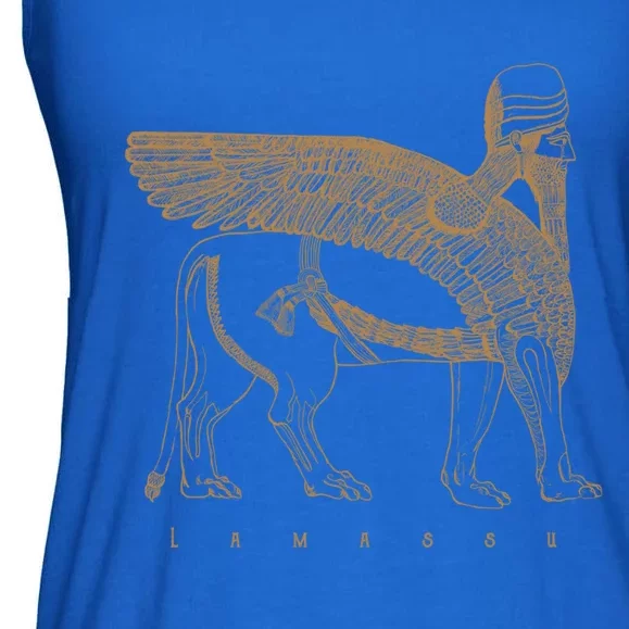 Lamassu Winged Lion Assyrian Sumerian Mesopotamia Gift Ladies Essential Flowy Tank