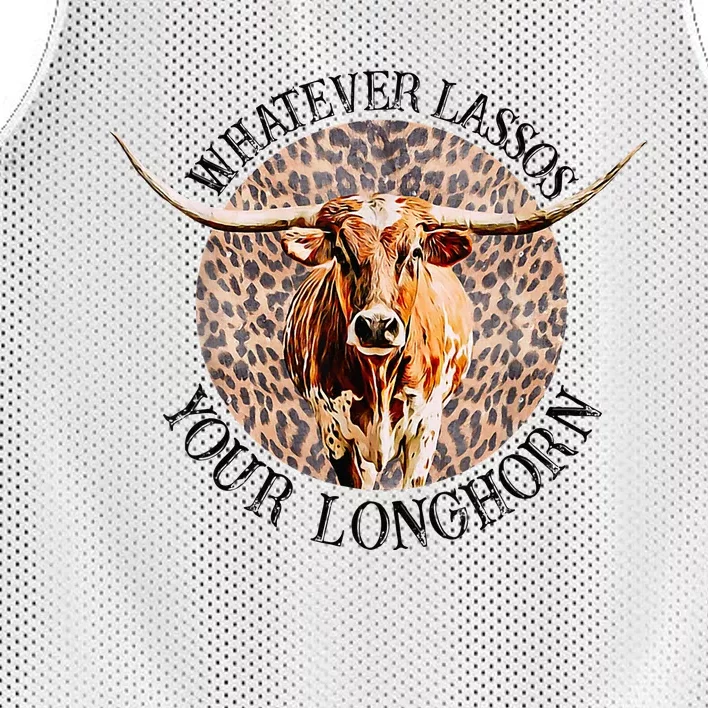 Leopard Whatever Lassos Your Longhorn Bull Riding Rodeo Mesh Reversible Basketball Jersey Tank