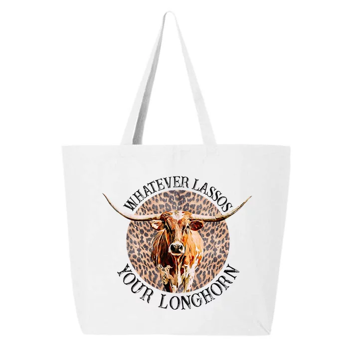 Leopard Whatever Lassos Your Longhorn Bull Riding Rodeo 25L Jumbo Tote