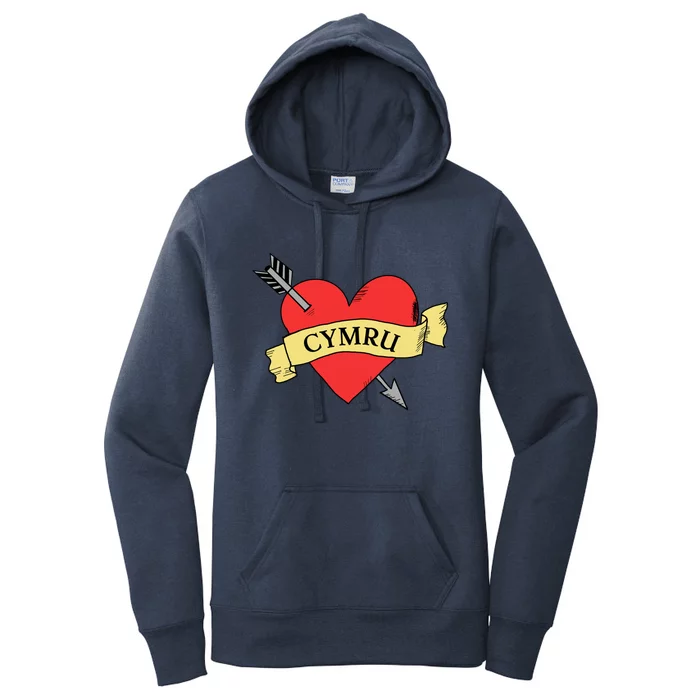 Love Wales Love Cymru Cool Gift Happy St Davids Day Gift Women's Pullover Hoodie