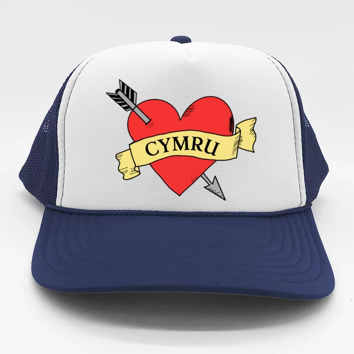 Love Wales Love Cymru Cool Gift Happy St Davids Day Gift Trucker Hat