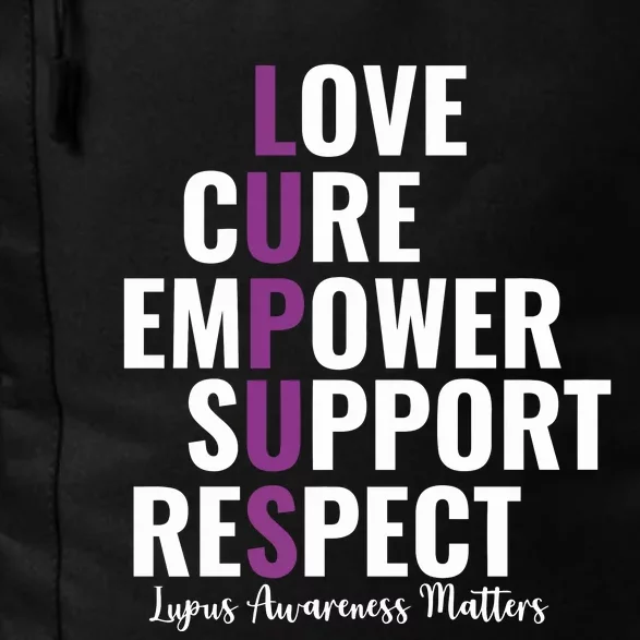 Lupus Warrior Love Cure Empower Support Respect Daily Commute Backpack