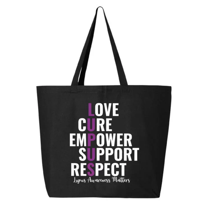 Lupus Warrior Love Cure Empower Support Respect 25L Jumbo Tote