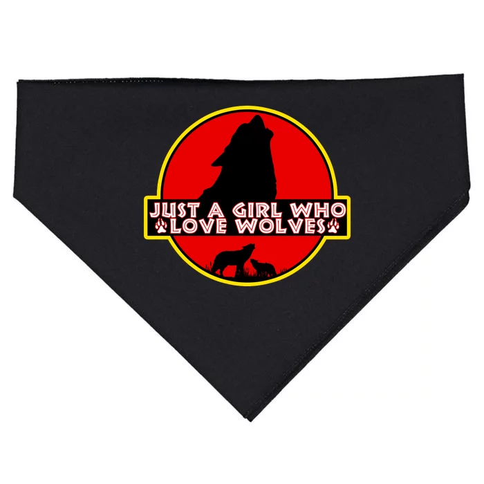 Loves Wolves USA-Made Doggie Bandana