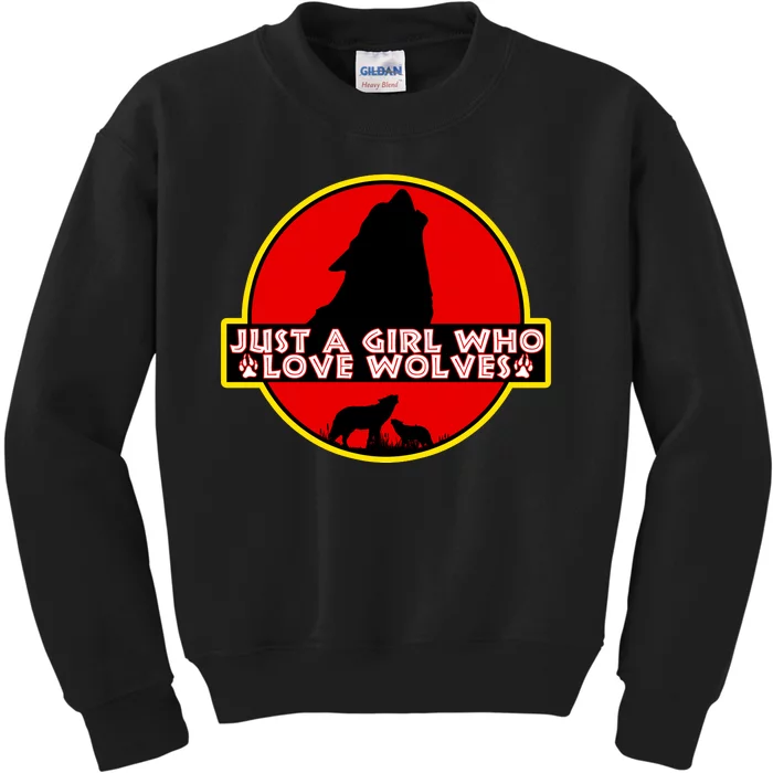 Loves Wolves Kids Sweatshirt