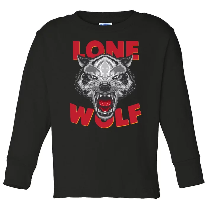 Lone Wolf Toddler Long Sleeve Shirt