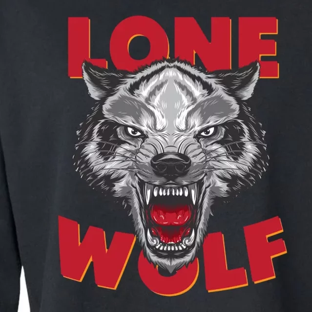 Lone Wolf Cropped Pullover Crew