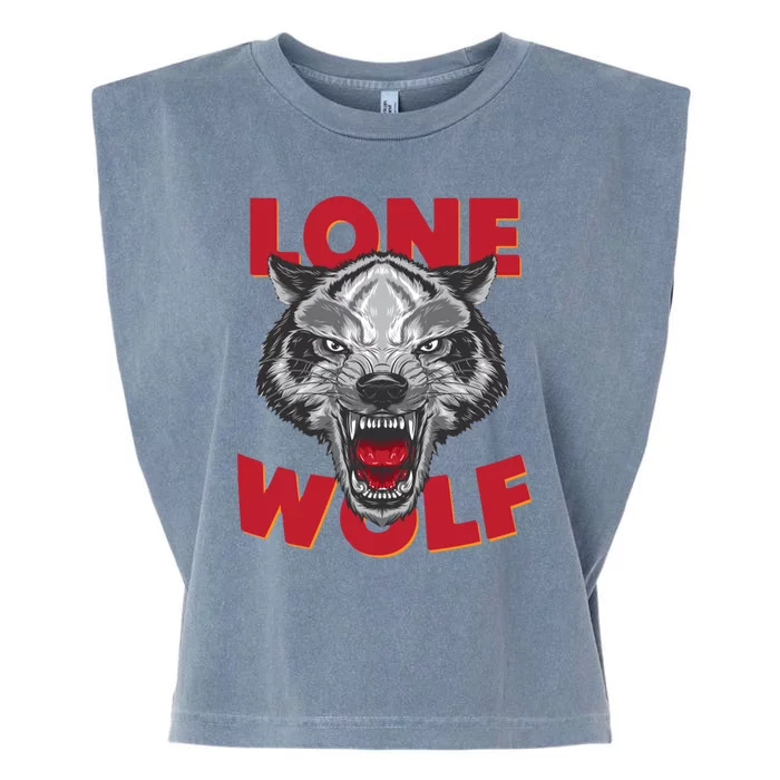 Lone Wolf Garment-Dyed Women's Muscle Tee