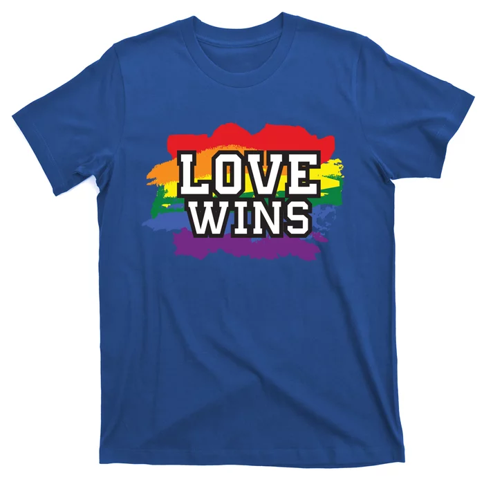 Love Wins Lgbt Pride Gay Lesbian Lgbtq Gender Hu Rights Meaningful Gift T-Shirt