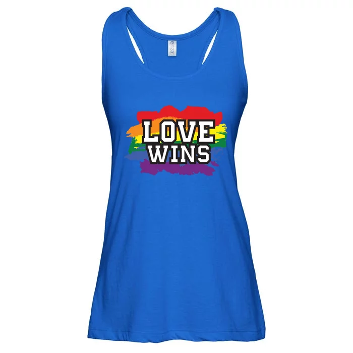 Love Wins Lgbt Pride Gay Lesbian Lgbtq Gender Hu Rights Meaningful Gift Ladies Essential Flowy Tank