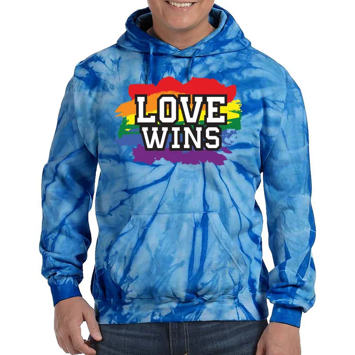 Love Wins Lgbt Pride Gay Lesbian Lgbtq Gender Hu Rights Meaningful Gift Tie Dye Hoodie