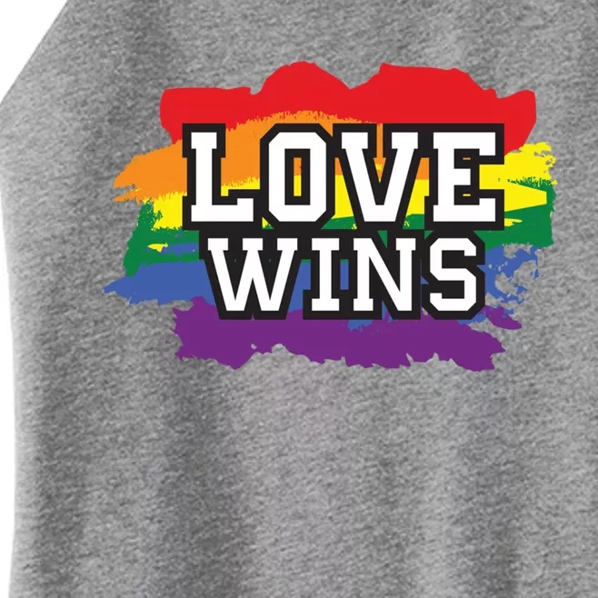 Love Wins Lgbt Pride Gay Lesbian Lgbtq Gender Hu Rights Meaningful Gift Women’s Perfect Tri Rocker Tank