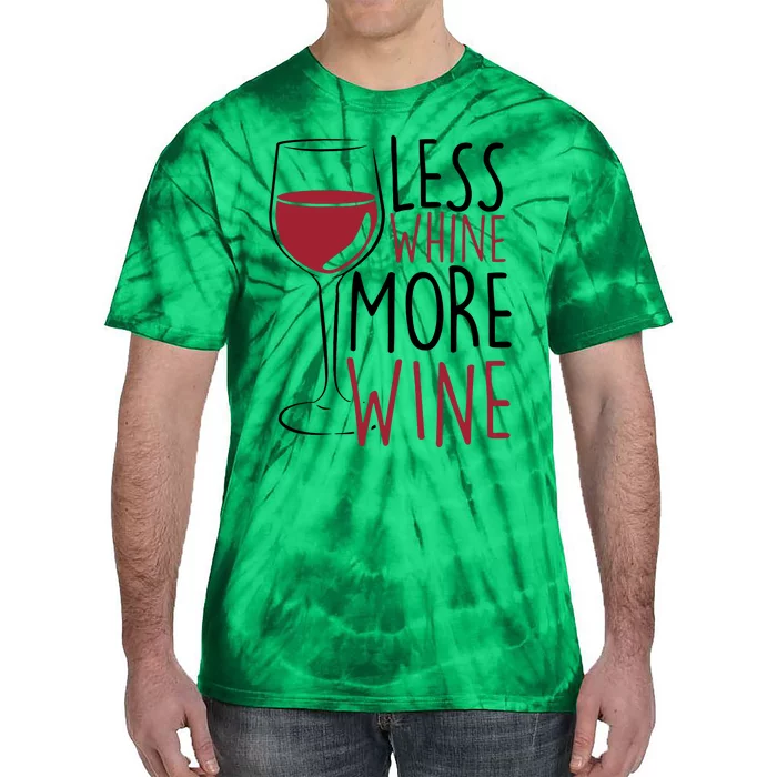 Less Whine More Wine Tie-Dye T-Shirt