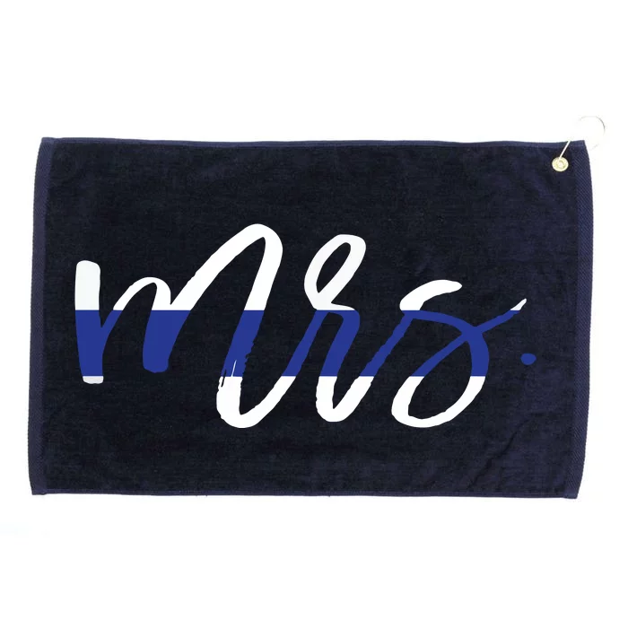 Leo Wife Mrs Thin Blue Line Shirts Law Enforcement Grommeted Golf Towel