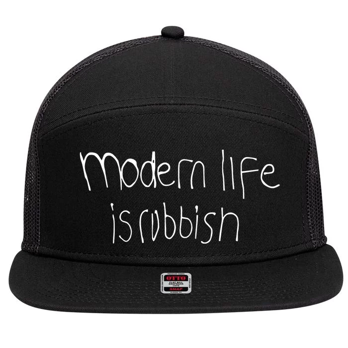 Limited Wearing Modern Life Is Rubbish 7 Panel Mesh Trucker Snapback Hat