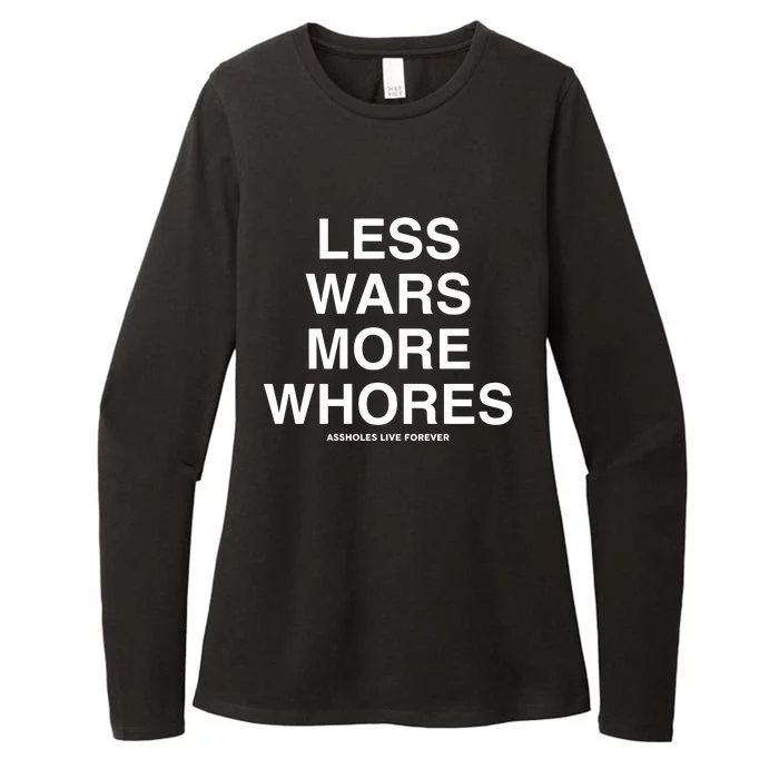 Less Wars More Whores Womens CVC Long Sleeve Shirt