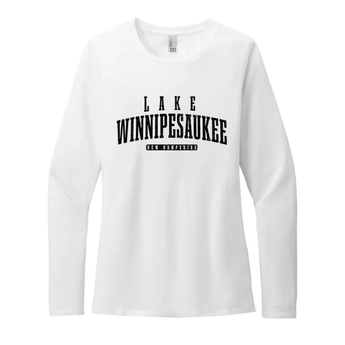 Lake Winnipesaukee New Hampshire Vintage Womens CVC Long Sleeve Shirt