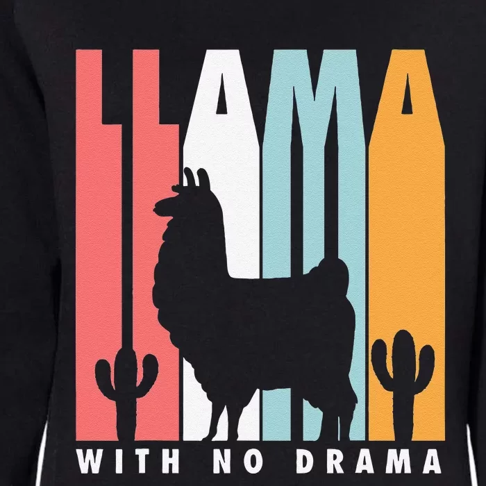 Llama With No Drama No Drama Llama Womens California Wash Sweatshirt