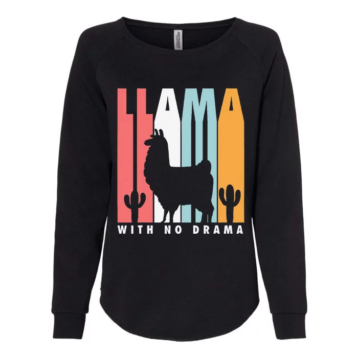 Llama With No Drama No Drama Llama Womens California Wash Sweatshirt